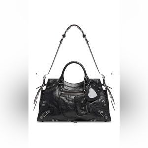BALENCIAGA NEO CAGOLE CITY BAG WITH STRAP
